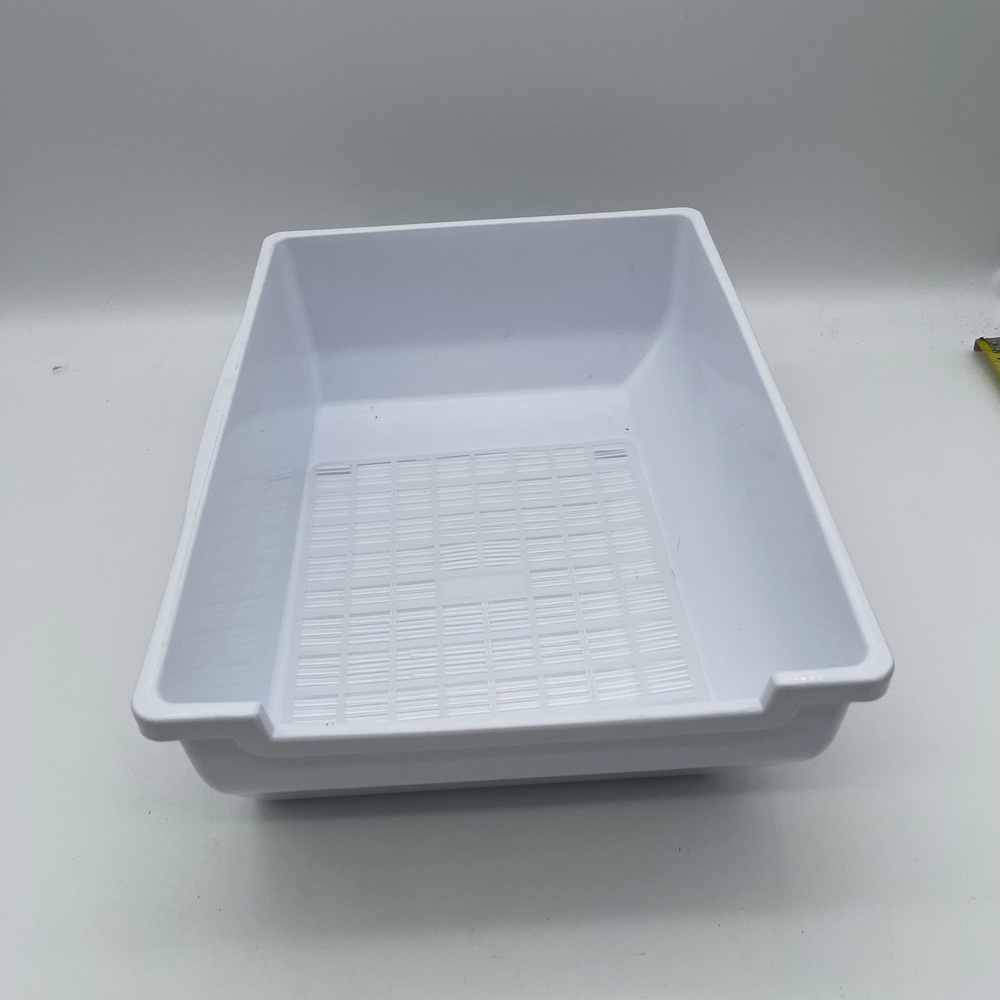 Samsung RF298AARS Refrigerator Ice Bucket Storage Bin White Plastic Replacement
